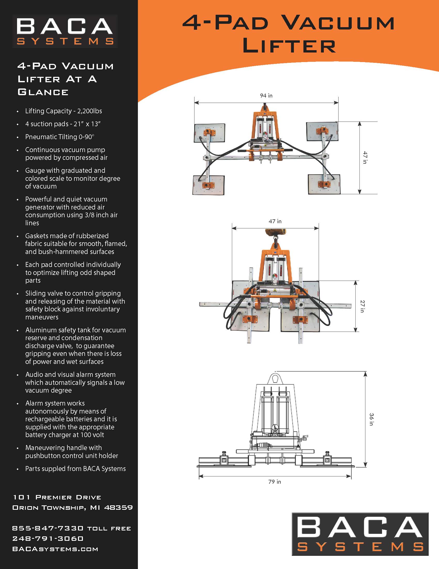 BACA Vacuum Lifter - BACA Systems