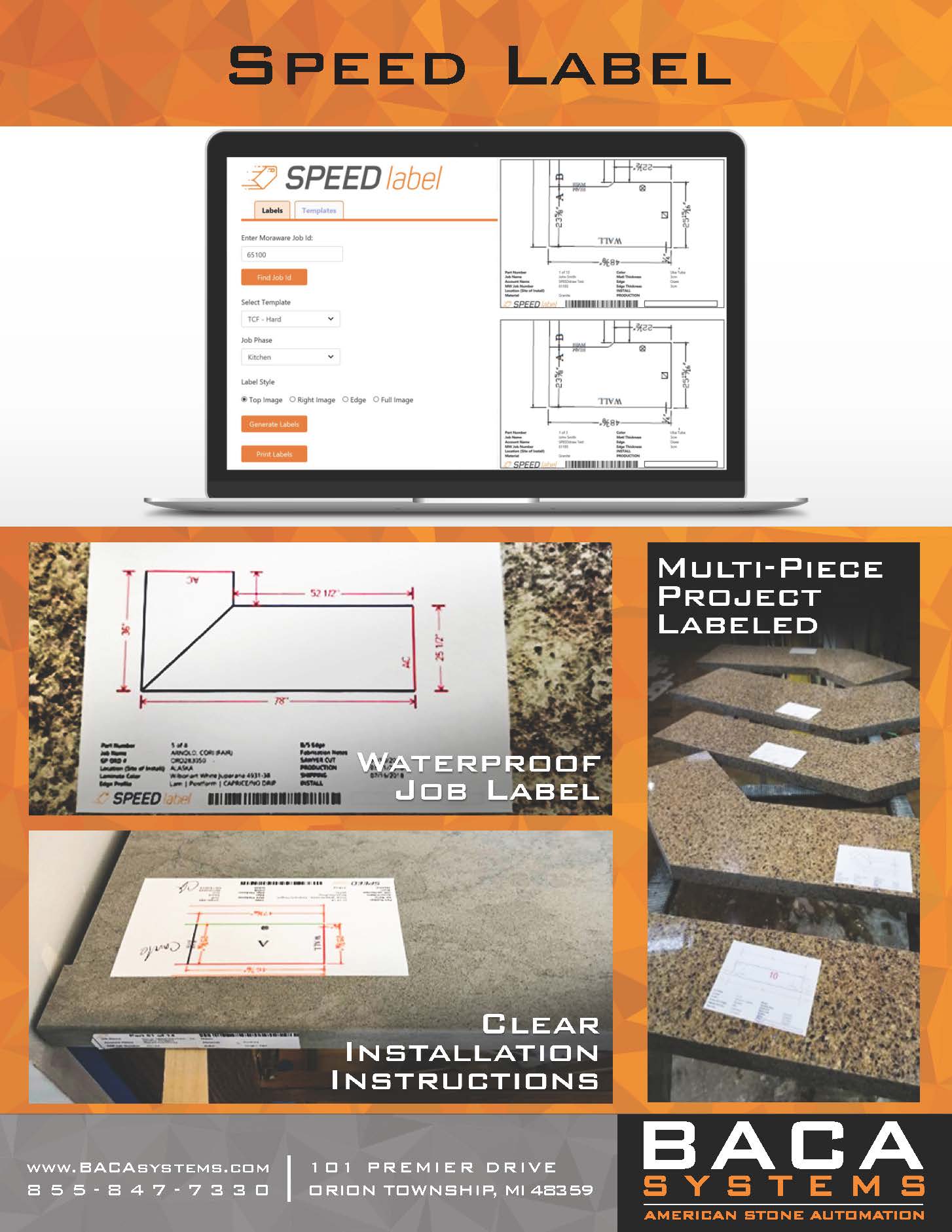 BACA Speed Label - BACA Systems