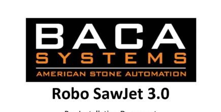 Robo SawJet 3.0 Pre-Installation Document