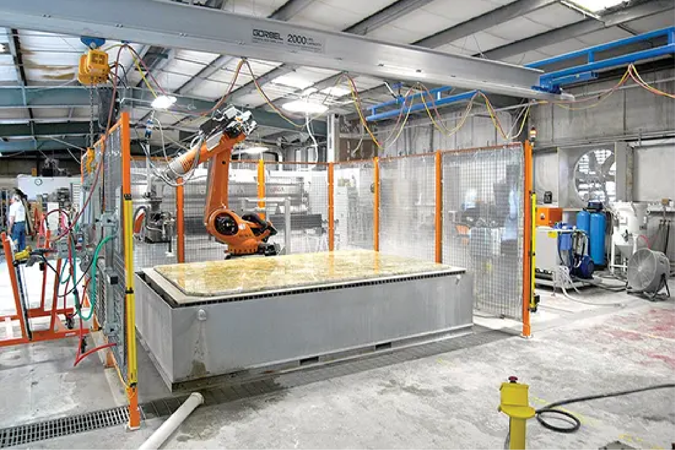 Using a sawjet and waterjet to ramp up production