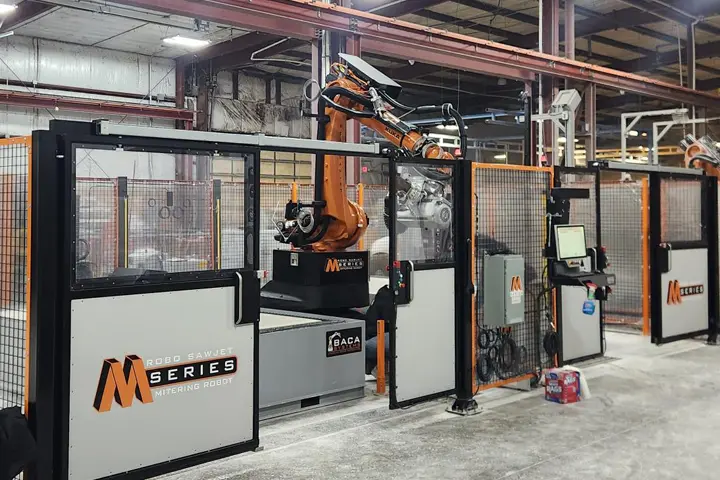 Robo SawJet M Series with Doors installed at customer facility 