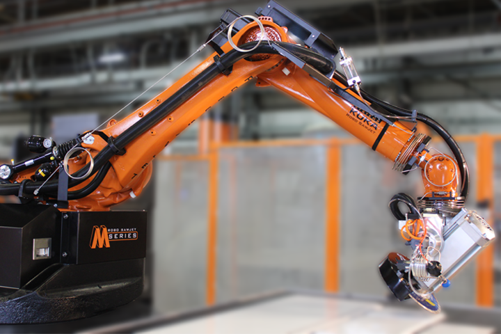M Series Robo Sawjet cutting a slab